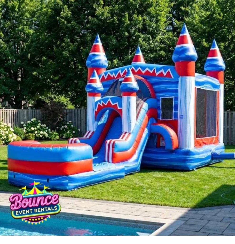 Flash Mega Bounce House rental for Evergreen CO events in ZIP code 80439