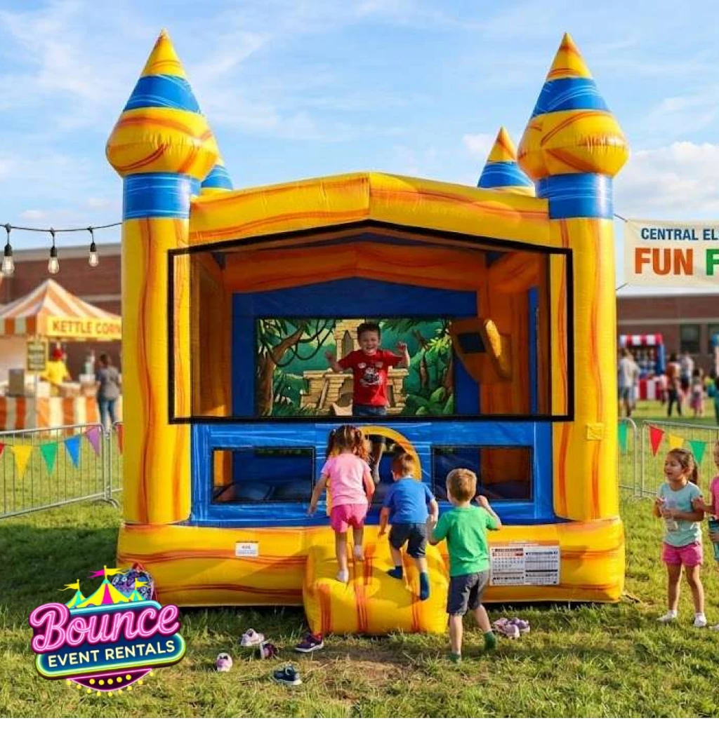 Volcano Bounce House rental for Evergreen CO events in ZIP code 80439